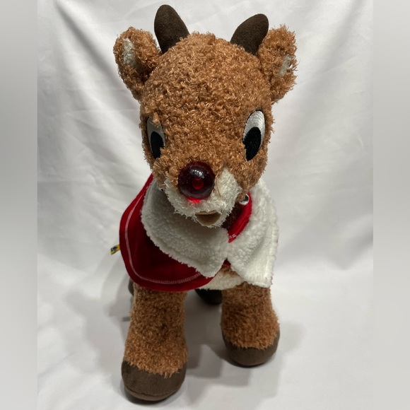BAB Build A Bear Workshop Rudolf the Red-Nosed Reindeer great condition - Picture 7 of 11